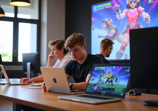 Studio life at Gamerunx indie games Madrid